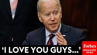 Biden Snaps At Reporter: ‘I Love You Guys…’
