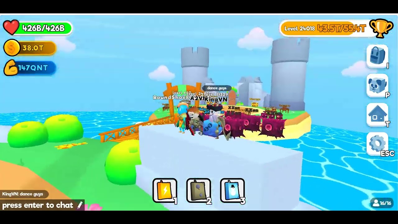 Swordmaster.io Dancing with my fan as his request. Part 3.