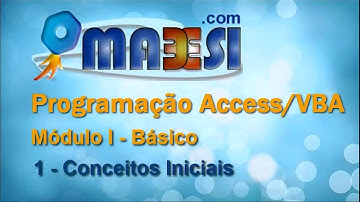 Curso de Programação Access/VBA - Básico - Plinio Mabesi - Parte 01