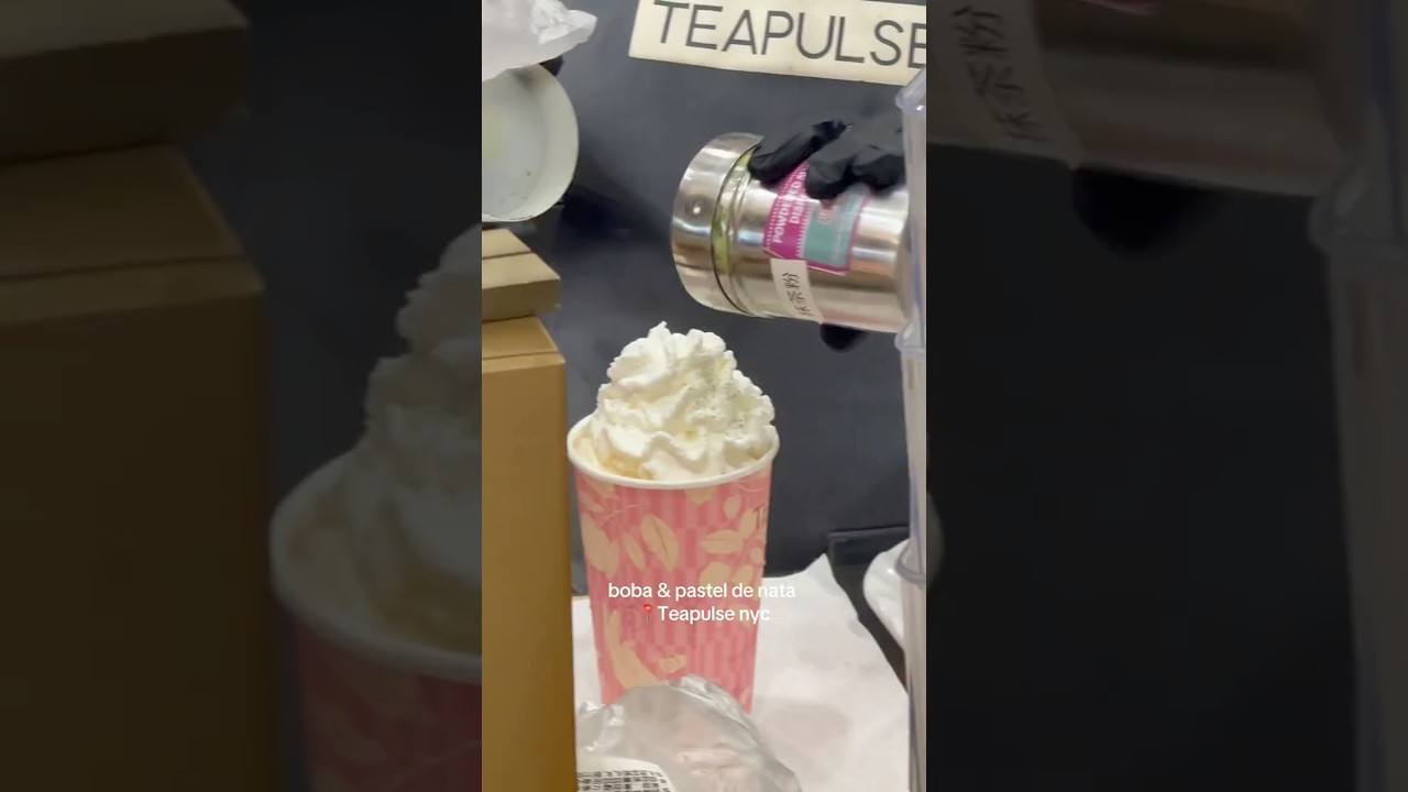 trying Ceylon tea & pastel de nata… the perfect combo🧋💛