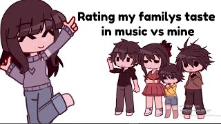 ~Rating my familys music taste vs mine~ ^^