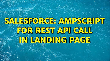 Salesforce: AMPScript for REST API call in landing page