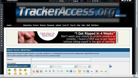 Creating a torrent in uTorrent and Uploading