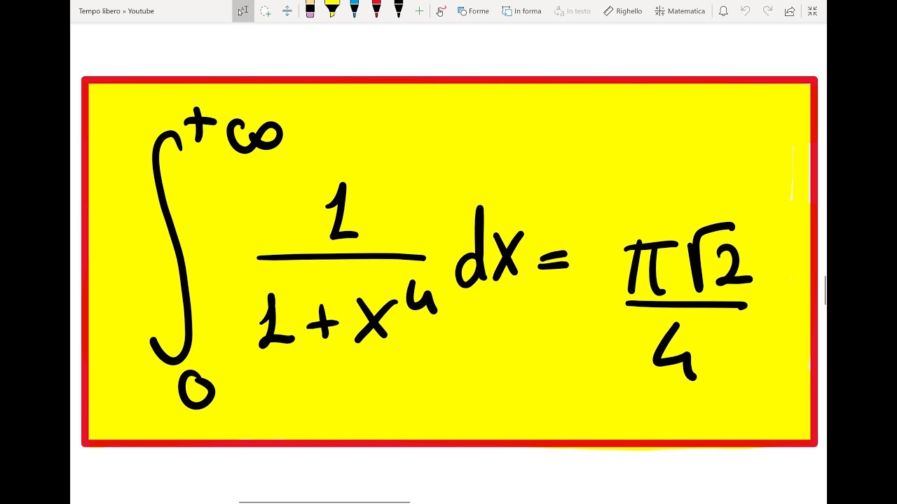 Analisi II - Integrali Reali con il Teorema dei Residui - Esercizio svolto n°1