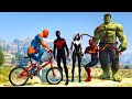 Spiderman Running, Biking, and Jetski Jump in an Obstacle Course built with MODS