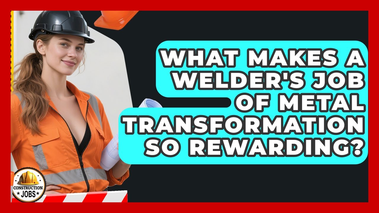 What Makes A Welder's Job Of Metal Transformation So Rewarding? - Construction Jobs