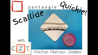 Scallide | Zentangle® Quickie