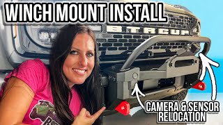 Winch Mount Install for Bronco that Relocates Camera & Sensors | Buckle Up OffRoad