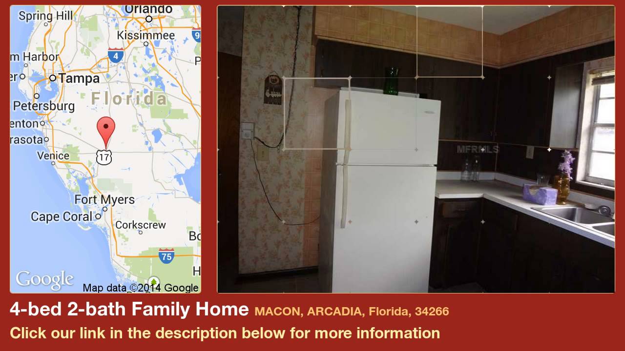 new homes in houston 4-bed 2-bath Family Home for Sale in Arcadia, Florida on florida-magic.com