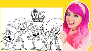 Coloring The Loud House Coloring Pages | Lincoln, Lily, Luna, Lynn, Lisa & Lola