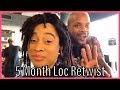 Loc / Dreadlock Retwist | 5 months