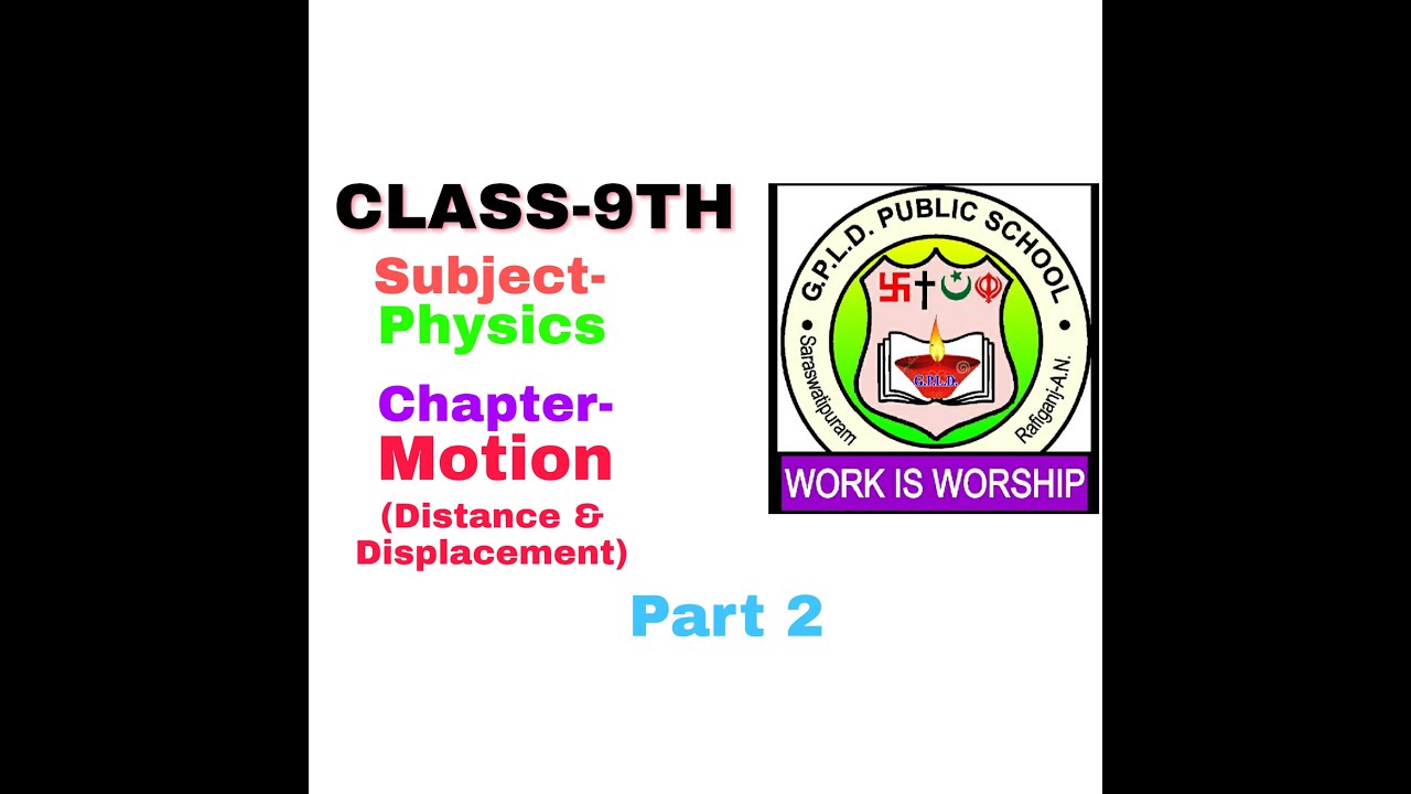 Class 9th Physics Chapter Motion Part 2 YouTube