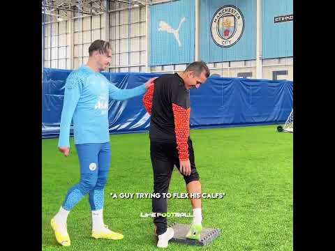 Respect To Grealish For Flexing His Huge Calf's🥶🤯 #shorts #football #soccer