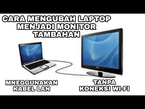 Video: Cara Menggunakan Layar Laptop Sebagai Monitor