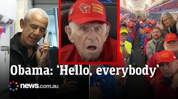 Obama gives elderly troops a big surprise on Veterans Day flight