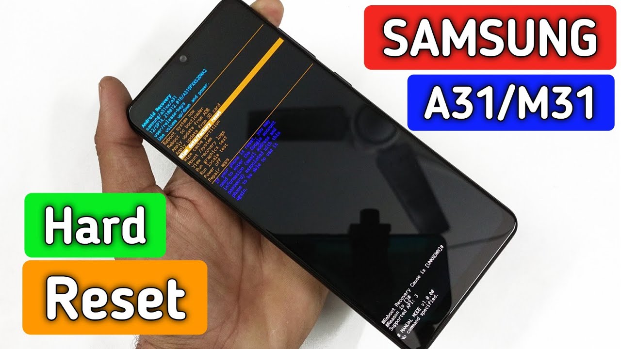 Samsung A31,M31 hard reset forgot password lock pin pattern etc. ||