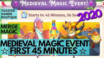 First 45 Minutes Merge Magic Medieval Magic Event 2020 • SEASON Tips & Tricks ☆☆☆