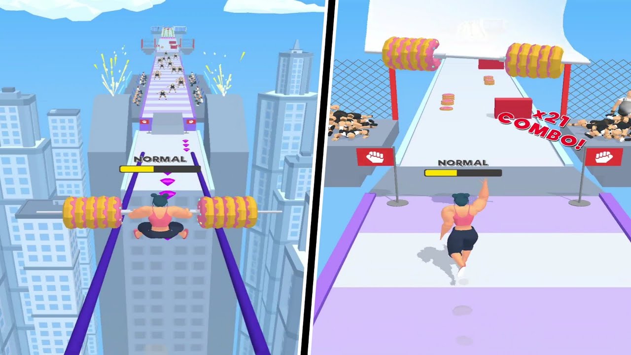Weight Runner 3D 🏋💪 All Levels Gameplay WalkThrough Trailer Android,ios New Game WR1GP8