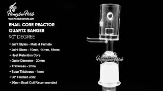 Enail Core Reactor Quartz Banger - 90° Degree