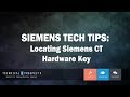 Tech tip locating siemens ct hardware key