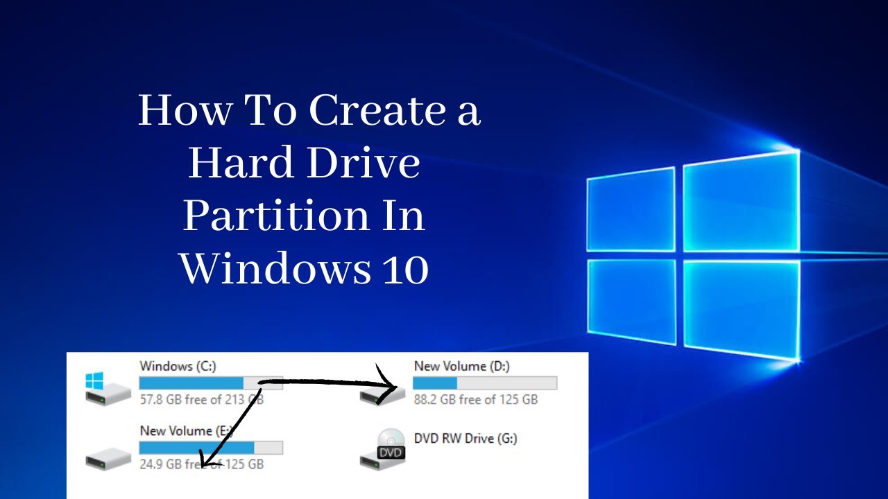 how to partition a mac hard drive for windows 10