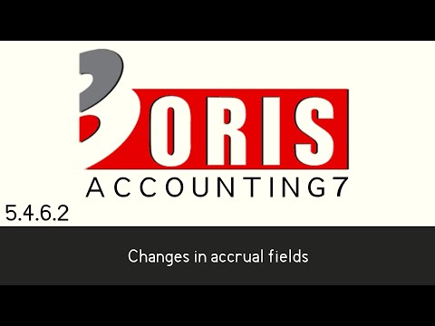 Oris Accounting 7 - Changes in accrual fields (5.4.6.2)
