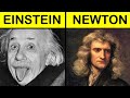 Isaac Newton vs Albert Einstein Scientist Comparison in Hindi | Einstein vs Newton #shorts #short