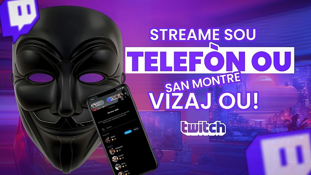 KÒMAN POU STREAM SOU TWITCH SAN MONTRE FIGI OU!