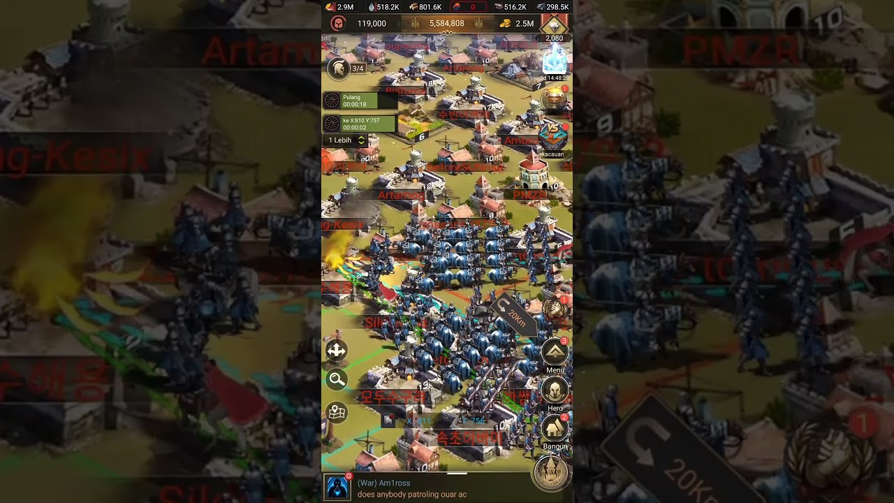 602 ( war alliance ) in ROC war (602) Vs ILK new (605)