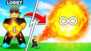 UNLOCKING THE MOST POWERFUL FLAMETHROWER TO DESTROY ROBLOX