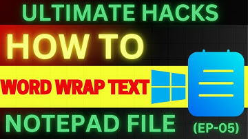 ✅ How to Use Word Wrap in Notepad Like a Pro | Step by Step Guide in Windows 11