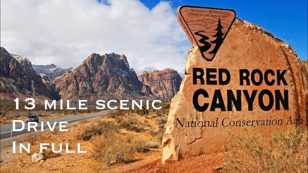 13 Mile Scenic drive around red Rock Canyon Nevada USA, Relax and let us do the driving