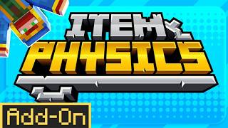 ITEM PHYSICS For Minecraft Bedrock! Item Physics and More Review