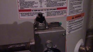 No hot water!  Gas water heater burner wont stay lit.