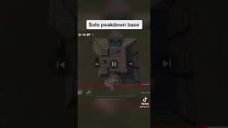 Solo peakdown base #shorts #rust