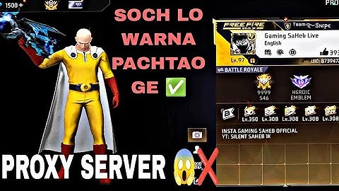 I Tried Richest Proxy !! VIP Proxy Server Setup !! Garena freefire