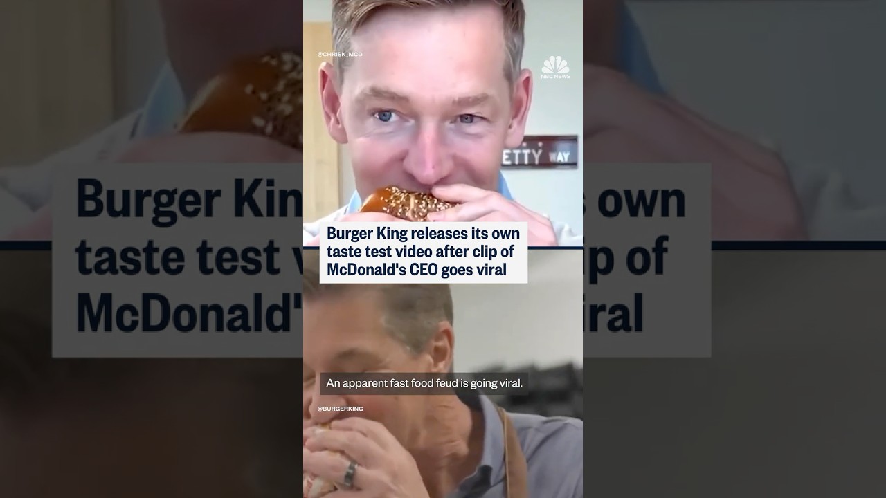 Burger King releases its own taste test video after clip of McDonald’s CEO goes viral