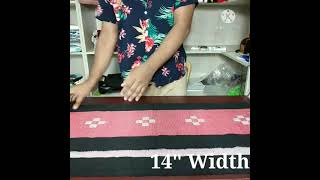 72" Long hand made dining table runner or bed runner.