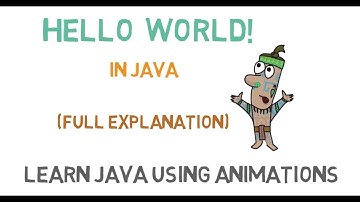 HelloWorld in Java (Explained everything) | Java With Animation #helloworld #animetionvideo