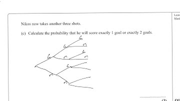 iGCSE Maths Nov 2007 3H Qu 17 @Monkton - Probability Tree