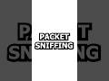 What is Packet Sniffing? #shorts