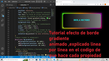 Tutorial explicado efecto borde gradiente con efectos en CSS