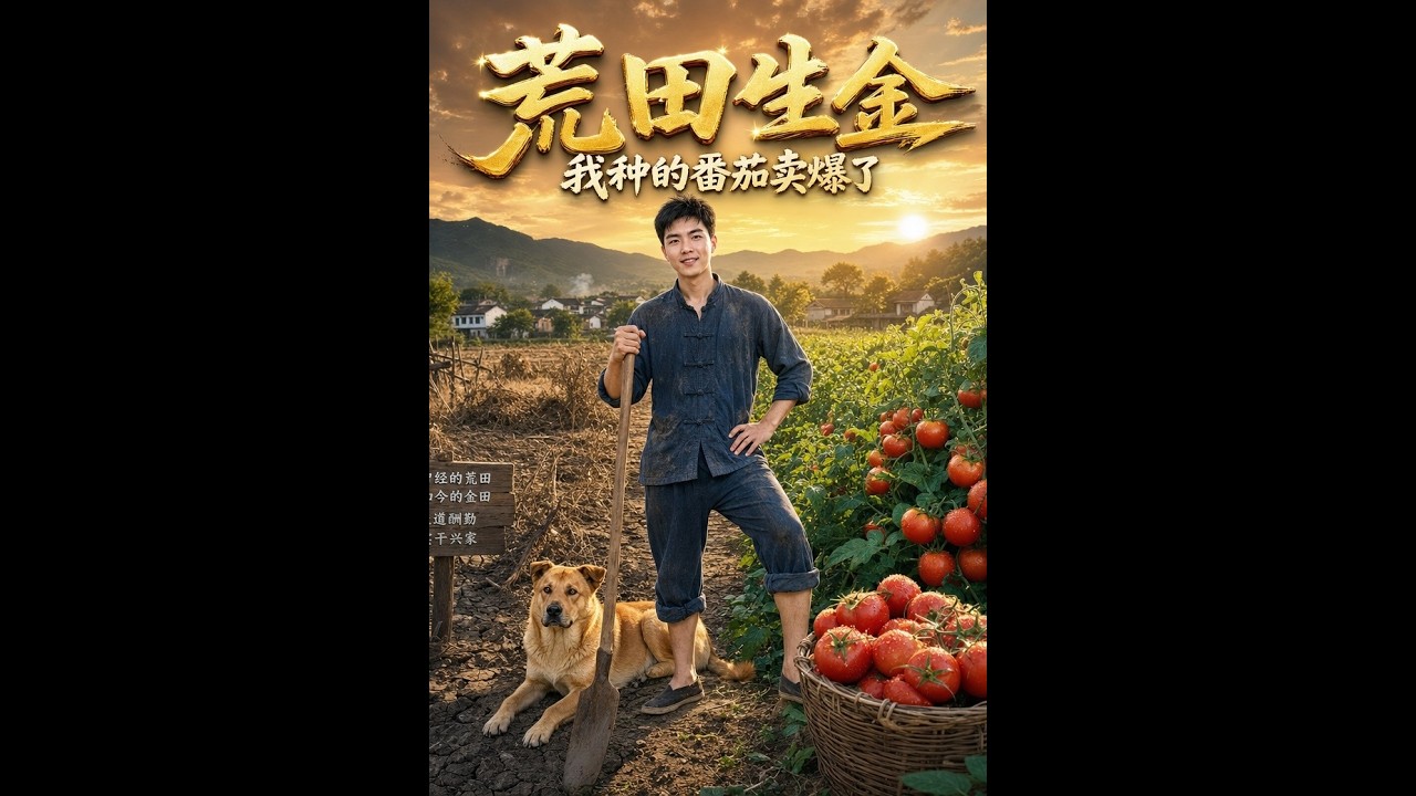 【一口气看完】《荒田生金：我种的番茄卖爆了》#短剧 #AI短剧 #逆袭 #drama #爽剧 #鲨鱼先生