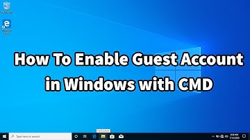 Enable Guest Account in Windows 10 - CMD