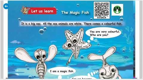 1st std English Term 1 Unit 2 Let us learn The Magic Fish, Let us follow & I can do Pgno 108-113