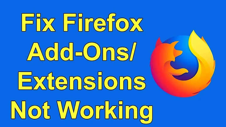 How To Fix Firefox Add-ons Not Working | Extensions Not Working ✔️