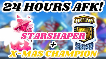 24 HOURS AFK with XMAS CHAMPION DEVICE and STARSHAPER DEVICE in SOLS RNG!