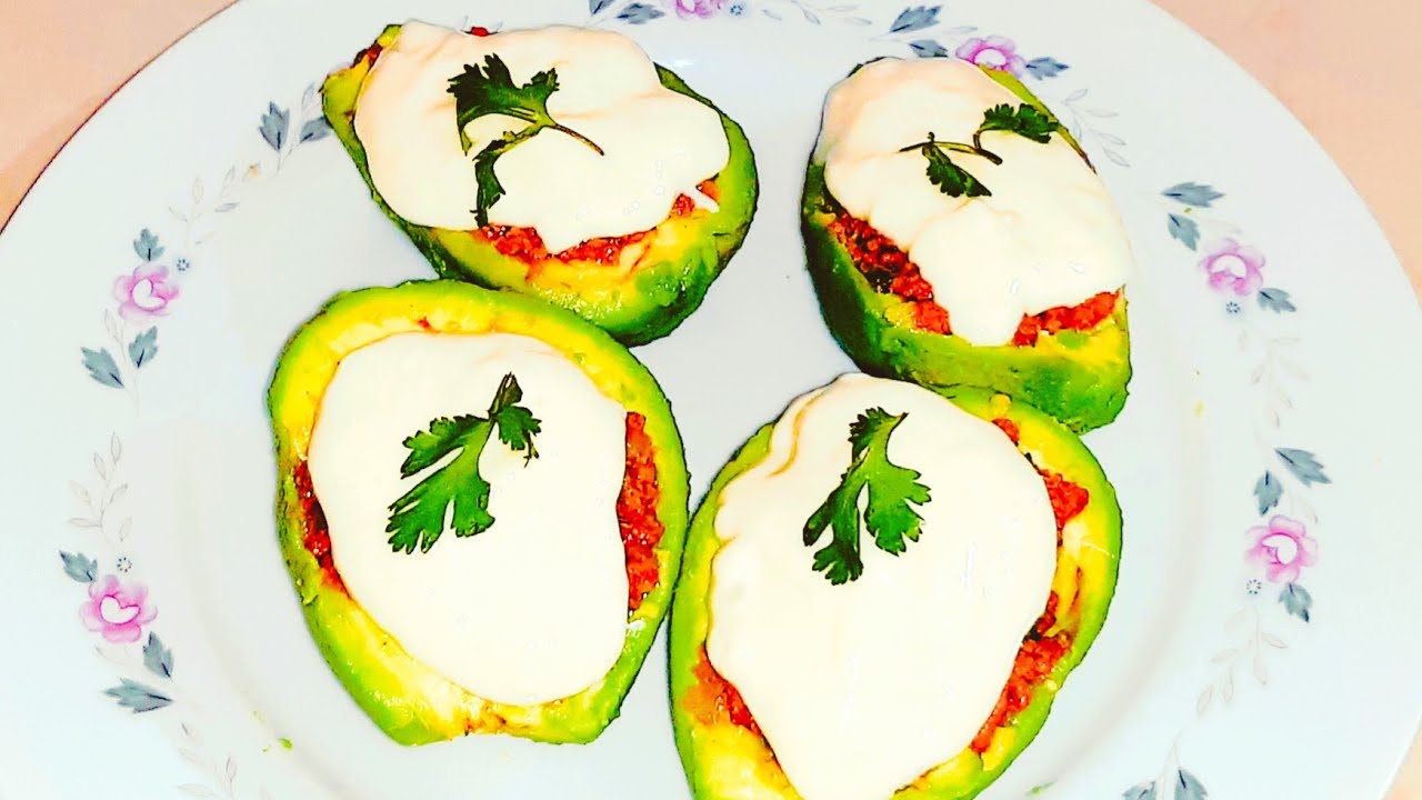 Aguacates rellenos de carne a mi estilo