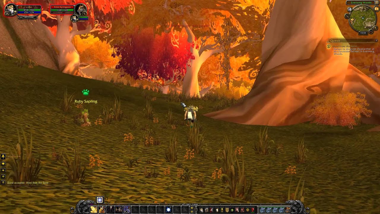Word from the Spire Quest Playthrough - Eversong Woods
