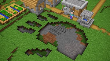 HOW NOOB FOUND HAND FOOT PAW TUNNEL IN VILLAGE!? Minecraft NOOB vs PRO! 100% TROLLING TRAP HOLE PIT